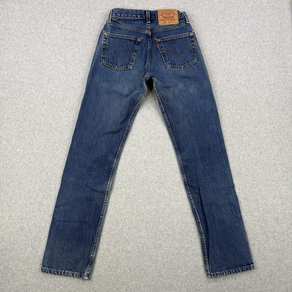 Vintage Levis Jeans Womens Fits 26x30 Blue 501 Butty Fly 90s Denim Made In USA - Picture 6 of 16